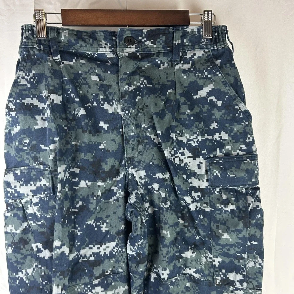 US Navy NWU‎ Type I Uniform Set Mens ST Blue Digital Camo Shirt Cargo Pants